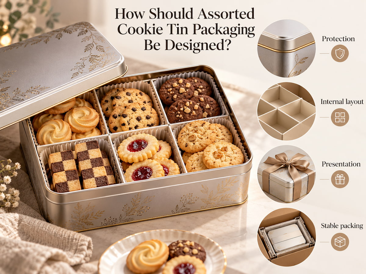 How Should Assorted Cookie Tin Packaging Be Designed