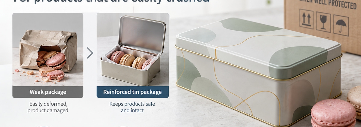 How Should Custom Tin Packaging Be Reinforced for Products That Are Easily Crushed (1)