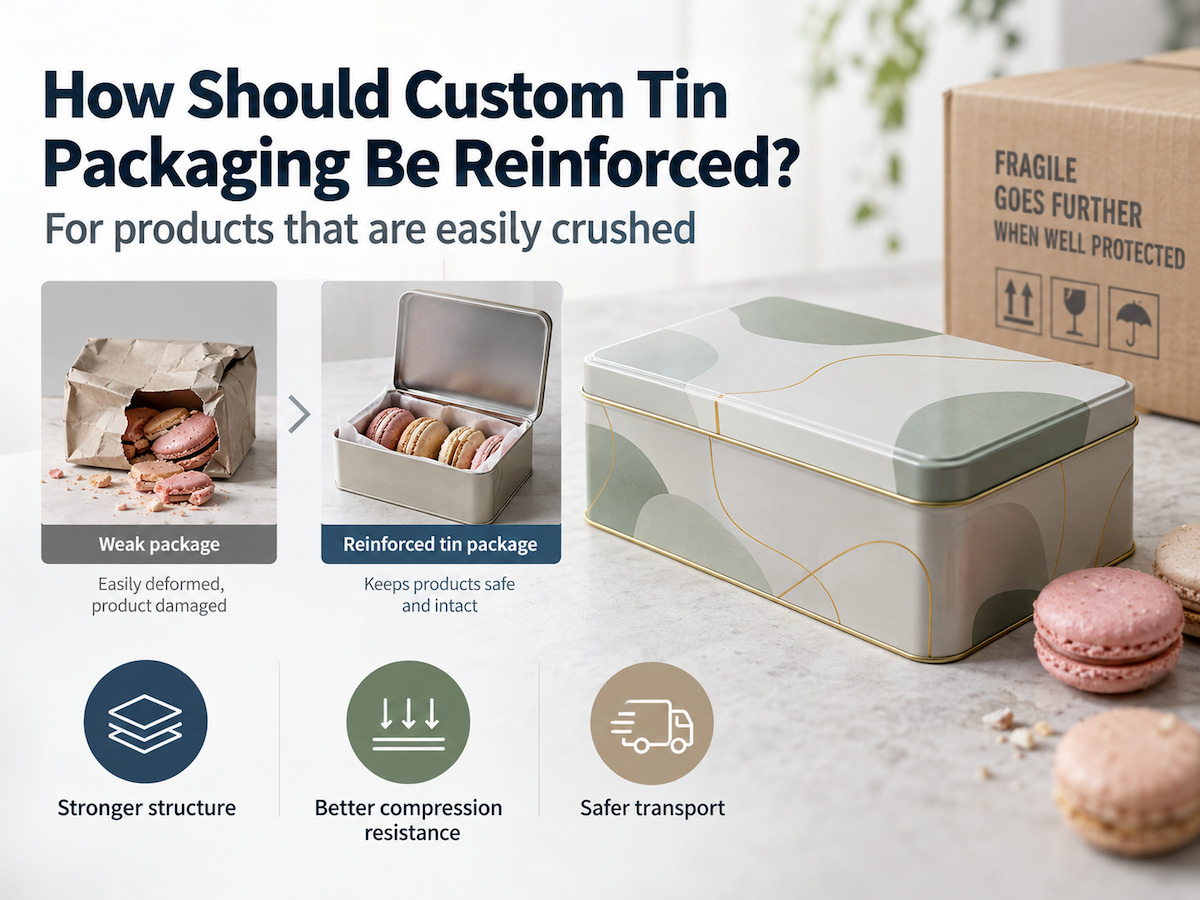How Should Custom Tin Packaging Be Reinforced for Products That Are Easily Crushed (1)