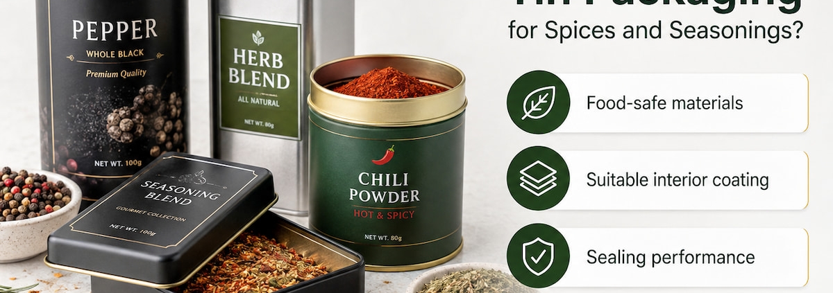 How to Choose FDA-Compliant Tin Packaging for Spices and Seasonings