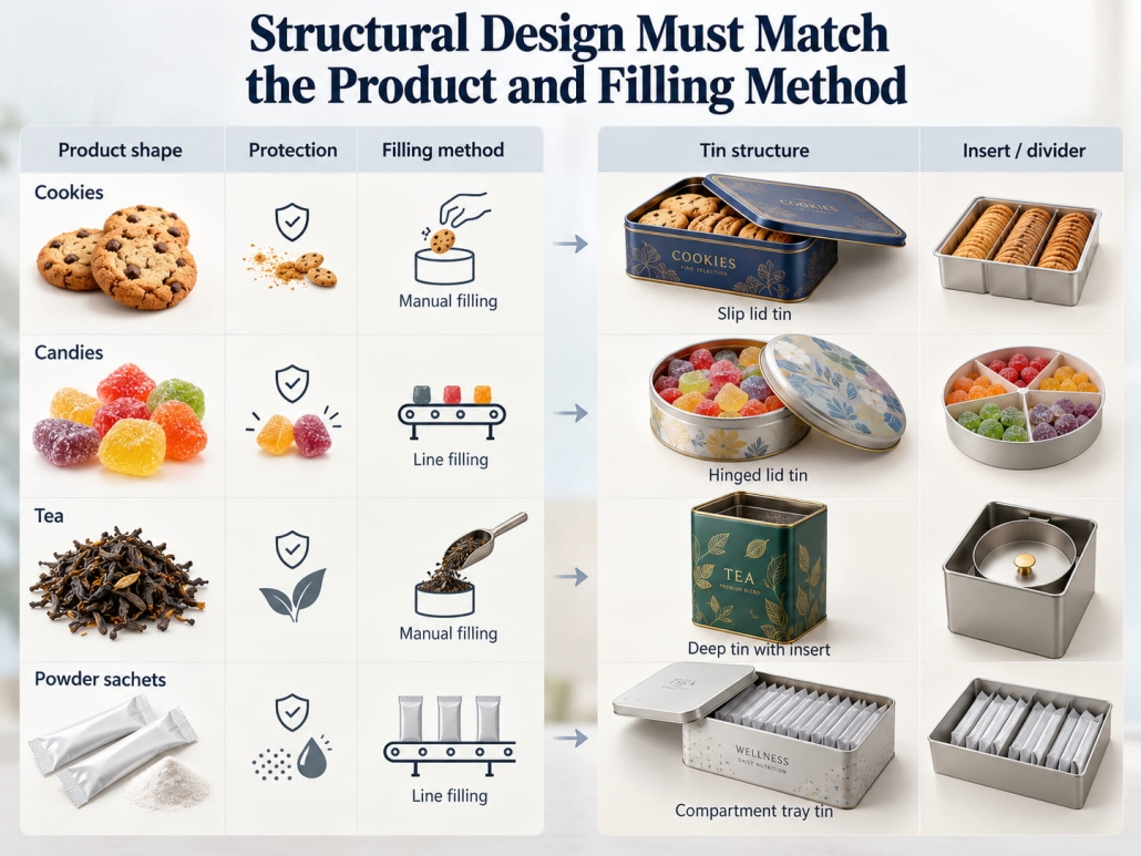 Structural Design Must Match the Product and Filling Method