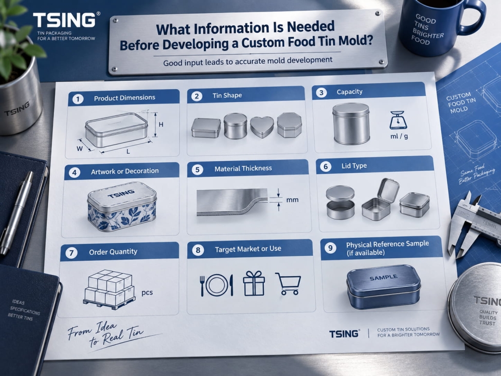 What Information Is Needed Before Developing a Custom Food Tin Mold