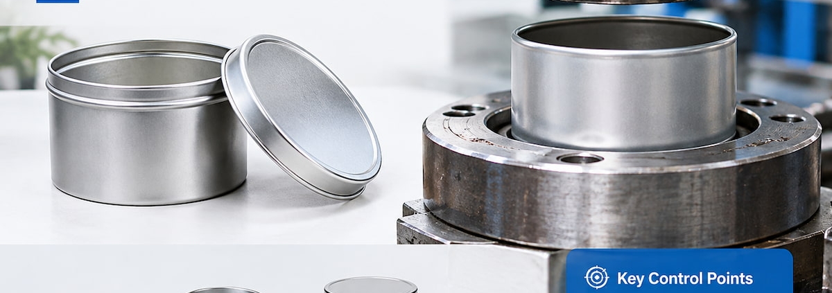 How Are Candle Tin Dimensions Controlled During Deep Drawing and Forming