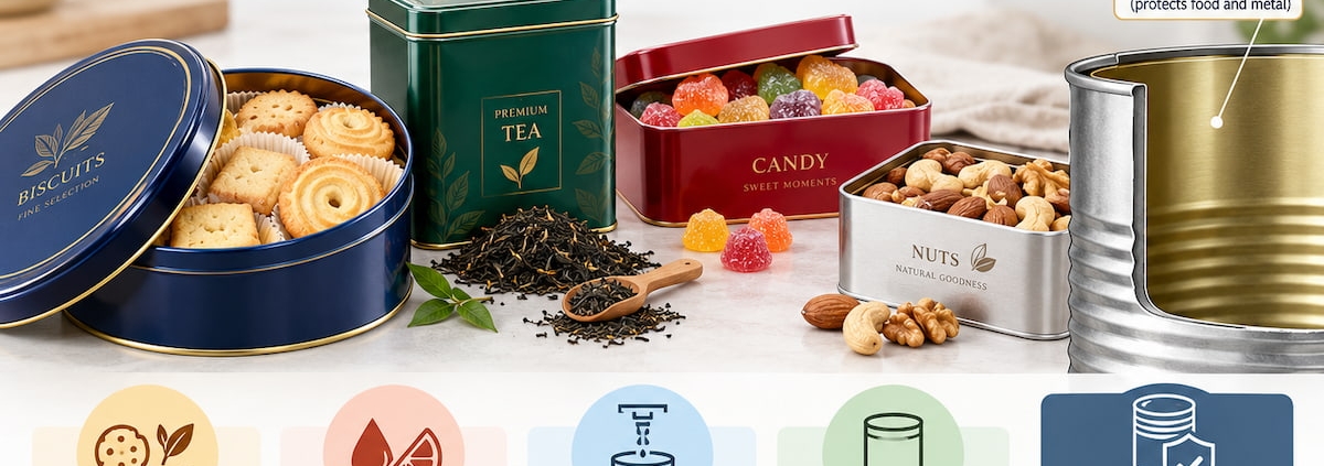 How Is an Inner Lacquer Selected for Different Food Tin Packaging Applications