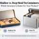 Shallow vs. Deep Metal Tin Containers Which Structure Is Better for Your Product