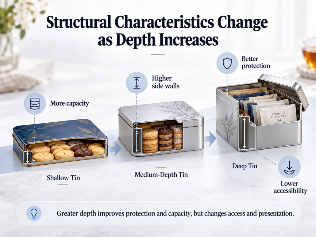 Structural Characteristics Change as Depth Increases